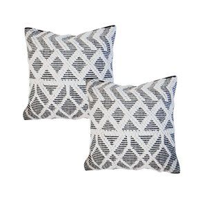 Julian Geometric Textured Pillow Cover (2 pack) - Decorative Throw Pillow